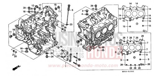 CYLINDER BLOCK GL1500CV de 1997